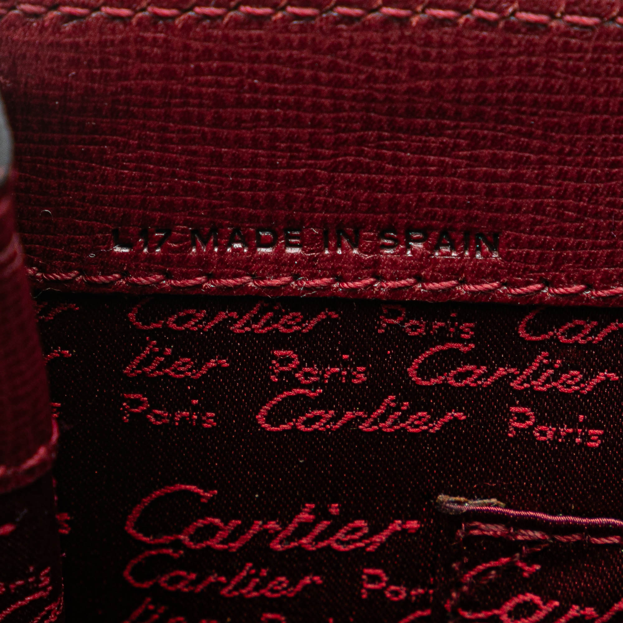 Leather Must de Cartier Turn Lock Handbag