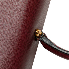 Leather Must de Cartier Turn Lock Handbag