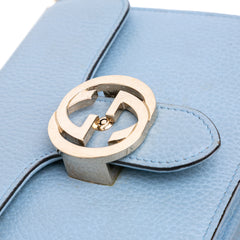 Small Dollar Calfskin Interlocking G Crossbody
