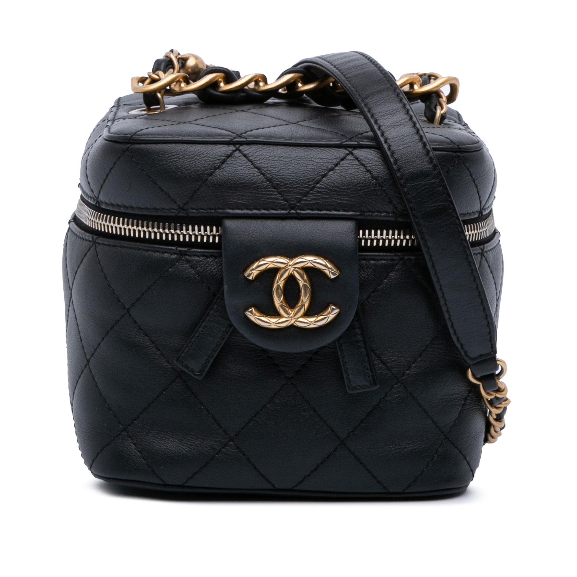 Small CC Lambskin Vanity Case