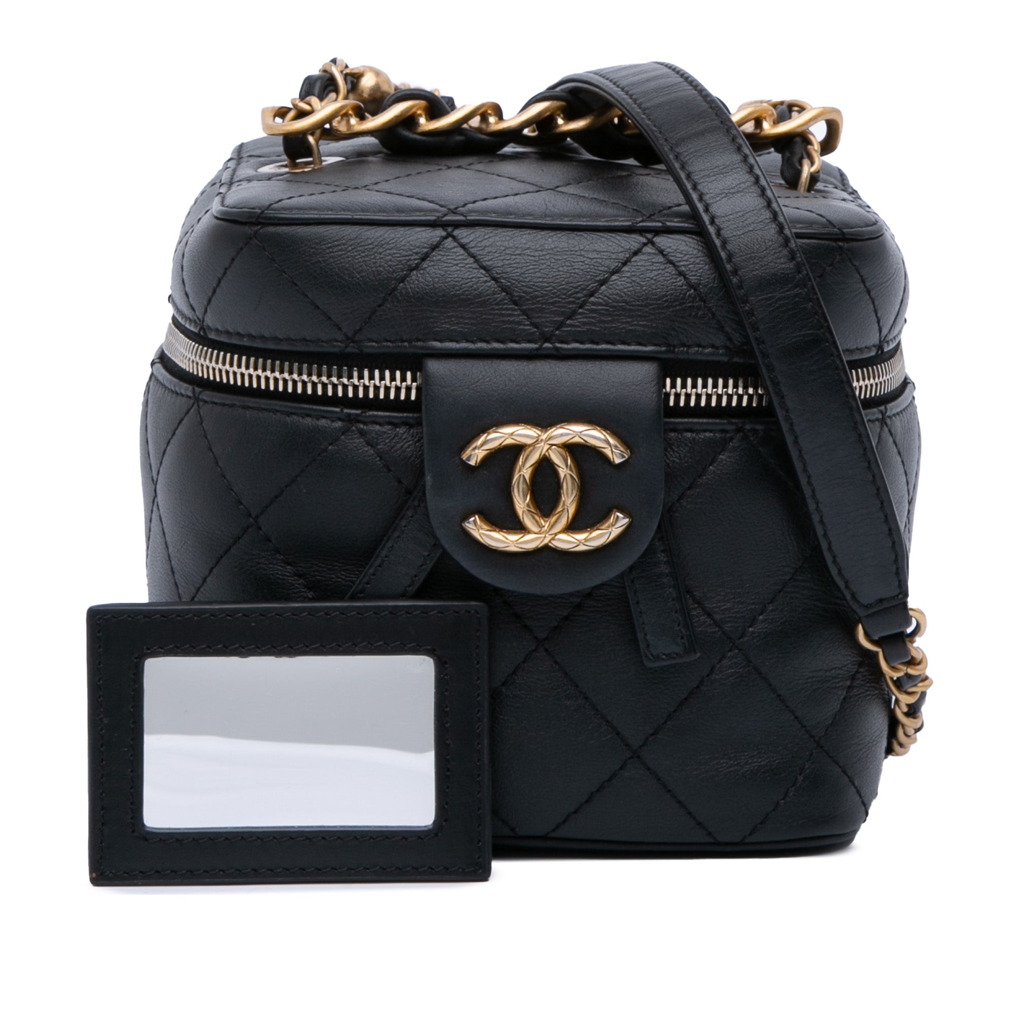 Small CC Lambskin Vanity Case