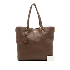 Vitello Daino Side Zip Shopper Tote