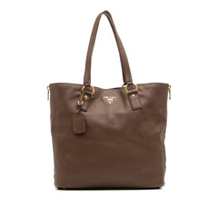 Vitello Daino Side Zip Shopper Tote