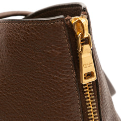 Vitello Daino Side Zip Shopper Tote