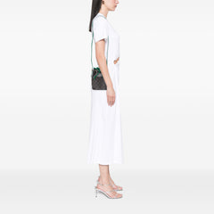 Small Triomphe Coated Canvas Drawstring Bucket Bag