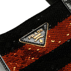 Satin Sequin Stripes Tote
