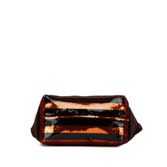 Satin Sequin Stripes Tote