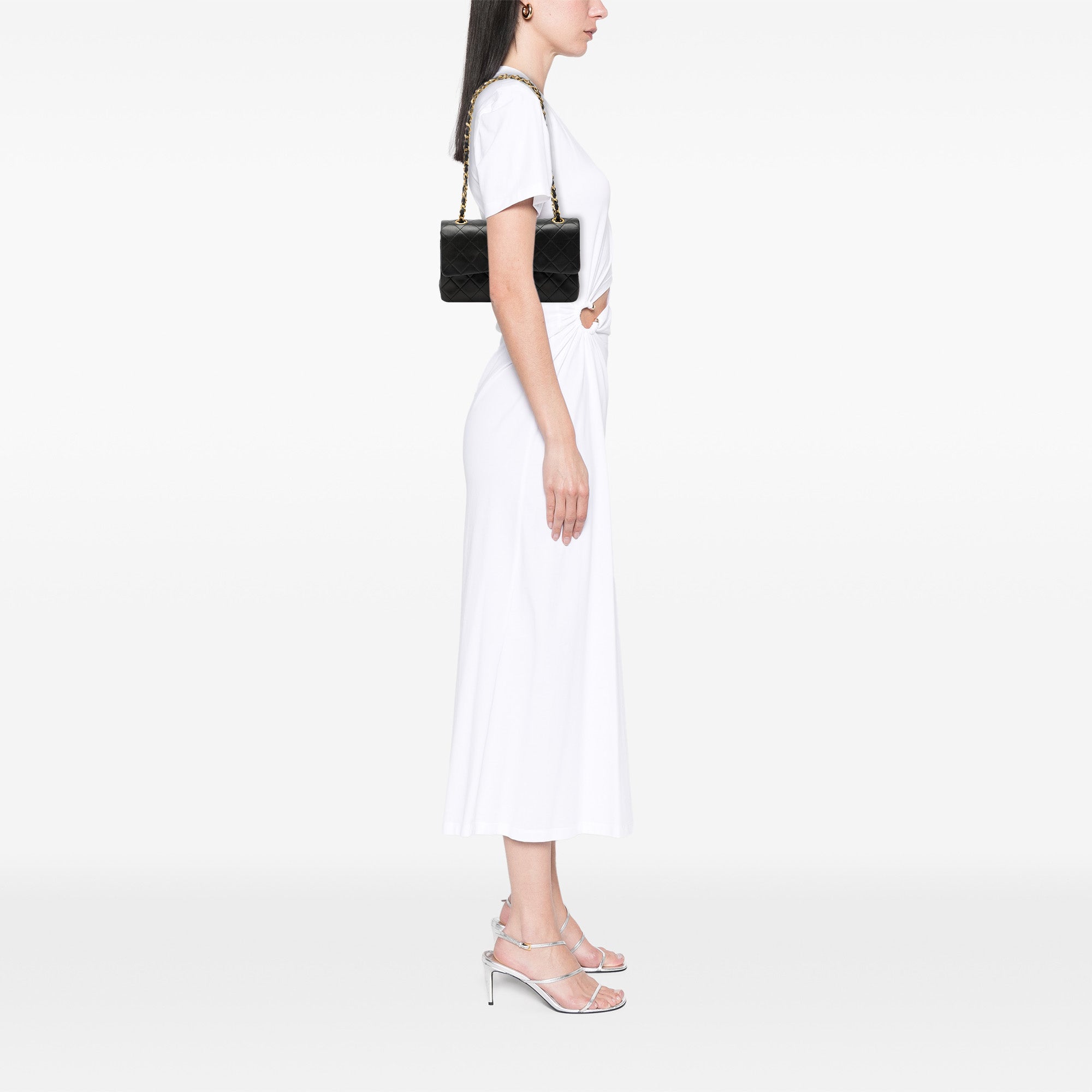 Small Classic Lambskin Double Flap