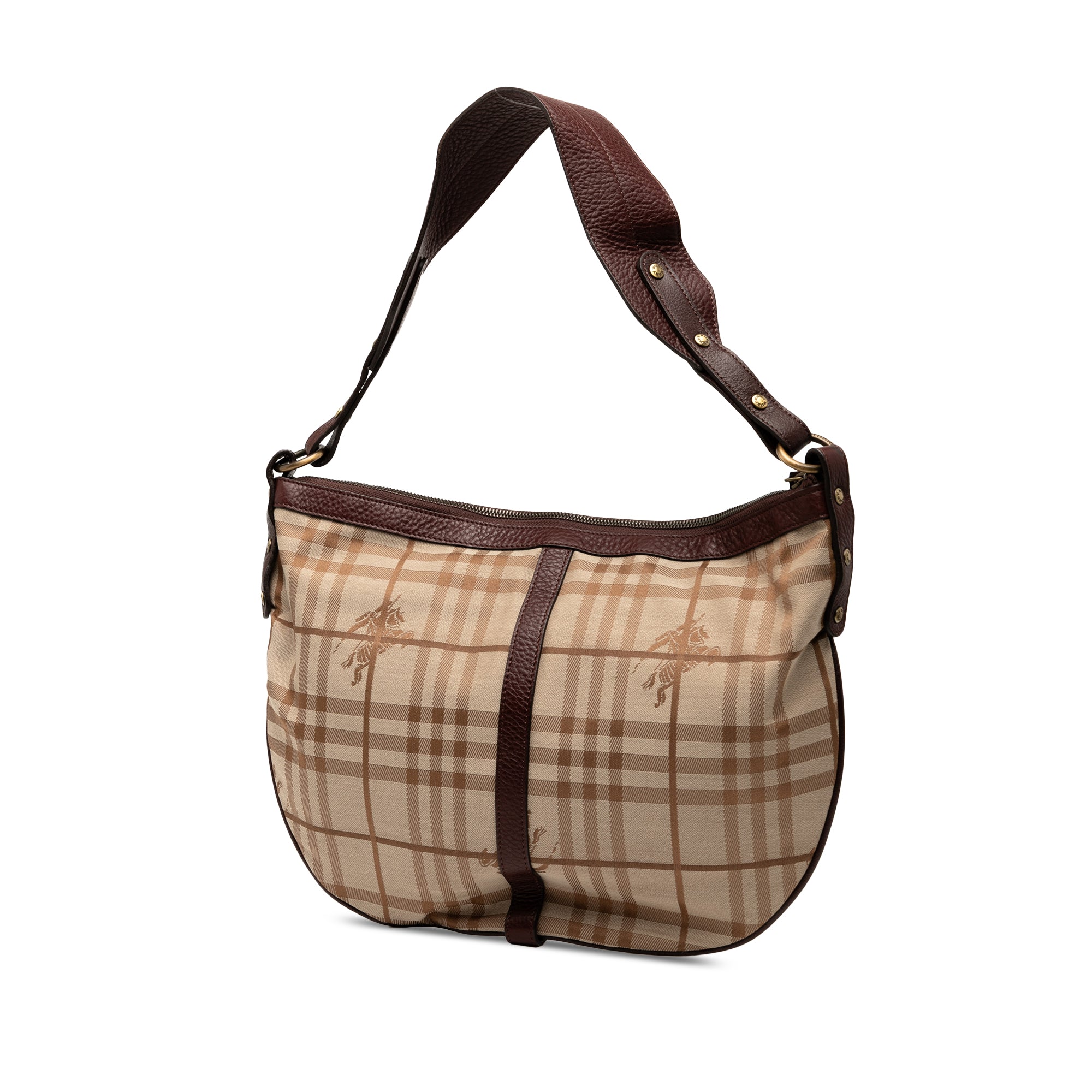 Haymarket Check Canvas Hobo