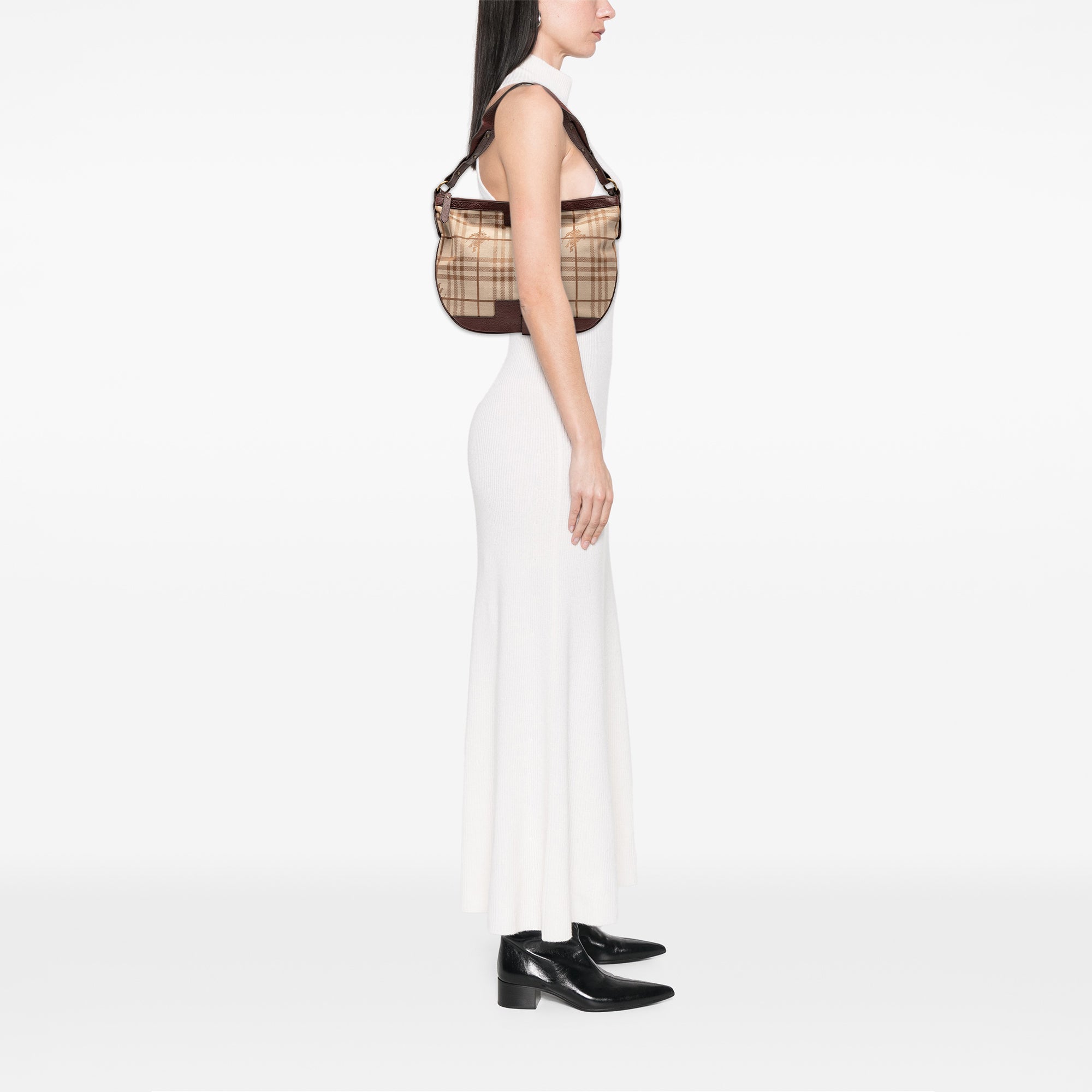 Haymarket Check Canvas Hobo