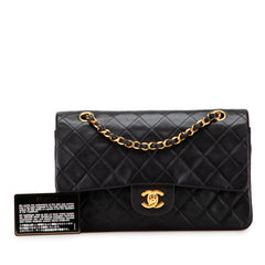 Medium Classic Lambskin Double Flap