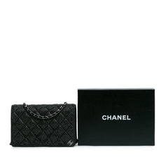 Quilted Lambskin Crystal Wallet On Chain