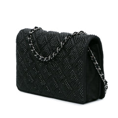 Quilted Lambskin Crystal Wallet On Chain