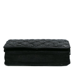 Quilted Lambskin Crystal Wallet On Chain