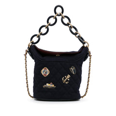 Paris-Hamburg Charms Wool Bucket Bag_0