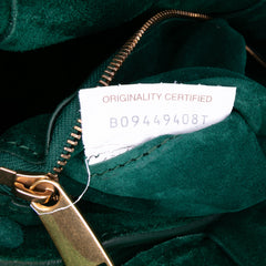 Suede Intrecciato Padded Chain Cassette Satchel