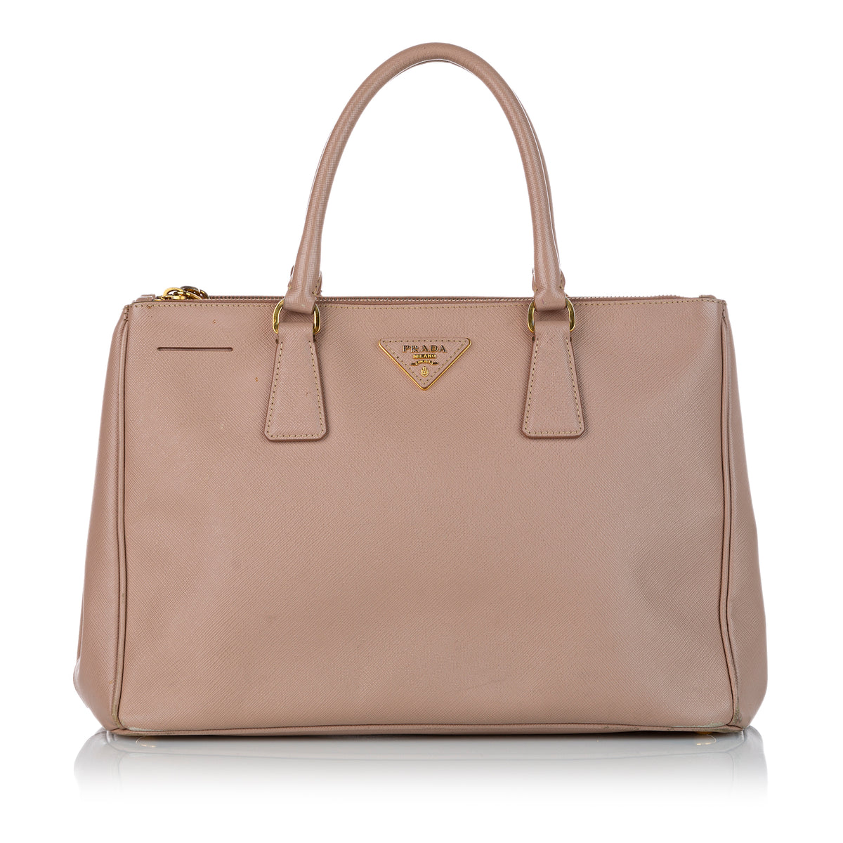 Saffiano Lux Galleria Double Zip Satchel