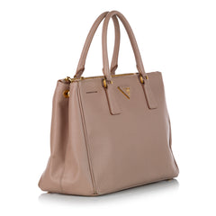 Saffiano Lux Galleria Double Zip Satchel