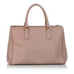 Saffiano Lux Galleria Double Zip Satchel