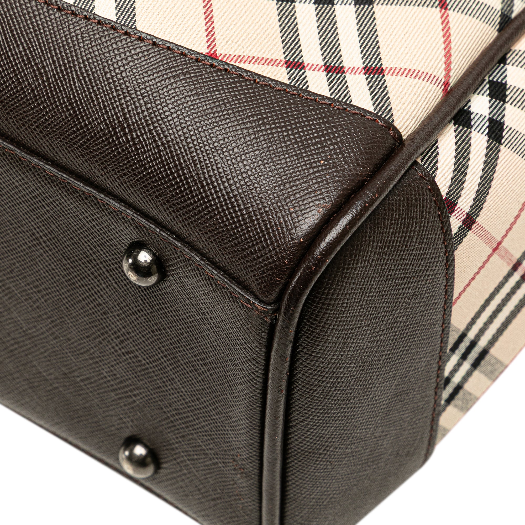 Nova Check Canvas Tote
