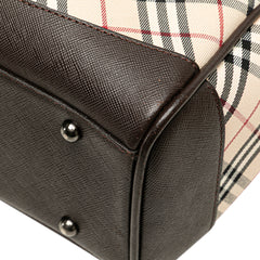 Nova Check Canvas Tote