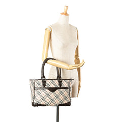Nova Check Canvas Tote