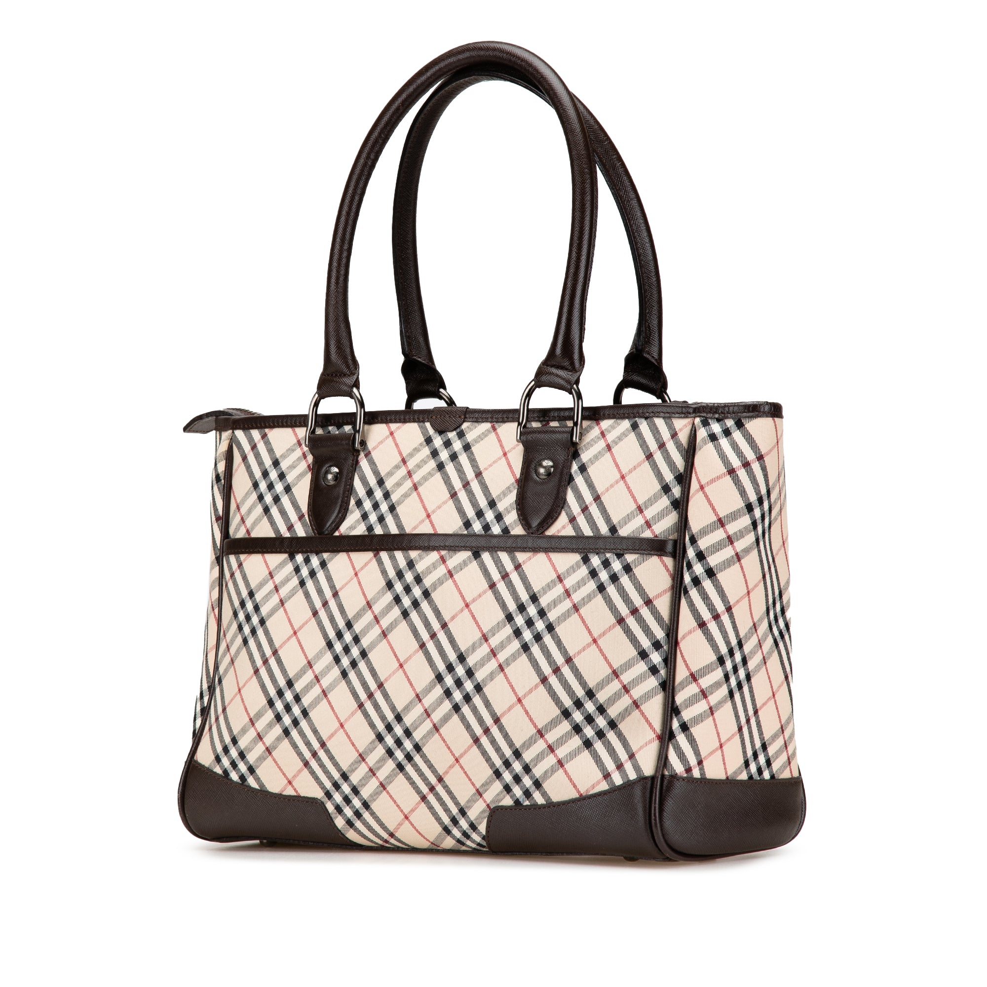 Nova Check Canvas Tote