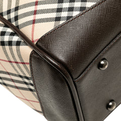 Nova Check Canvas Tote