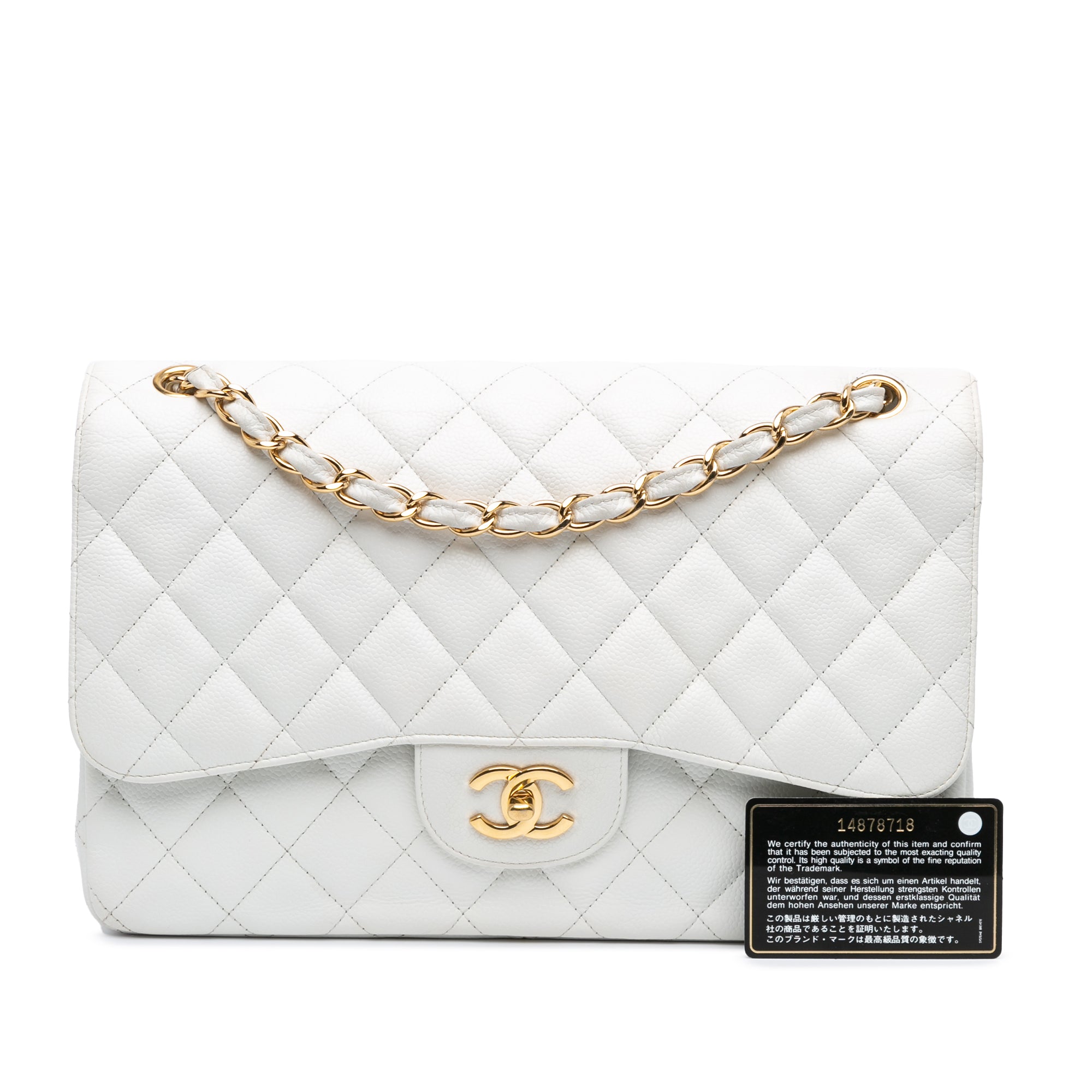 Jumbo Classic Caviar Double Flap