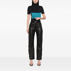 Calfskin Bamboo Clutch