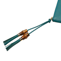 Calfskin Bamboo Clutch