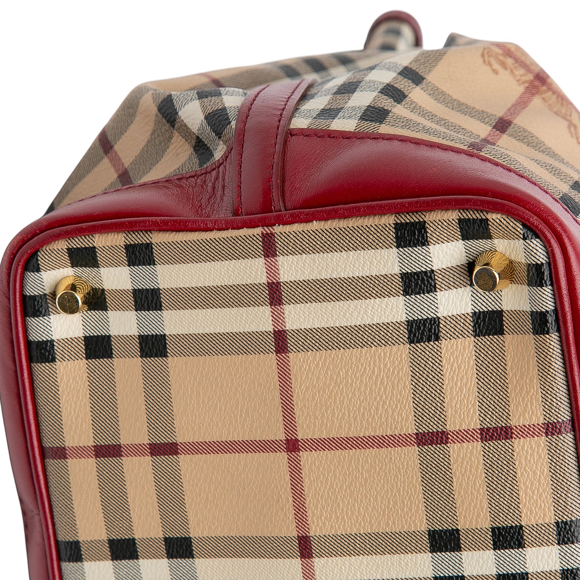 Haymarket Check Coated Canvas Golderton Satchel