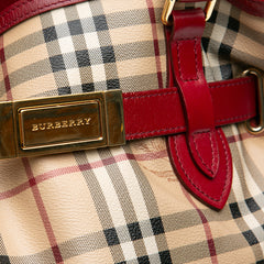 Haymarket Check Coated Canvas Golderton Satchel