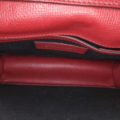 Small Leather and House Check Canvas Derby Macken Crossbody