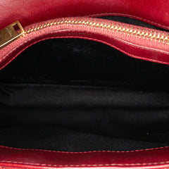 Medium Calfskin and Suede Chevron Monogram College Satchel