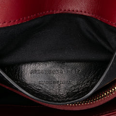 Medium Calfskin and Suede Chevron Monogram College Satchel
