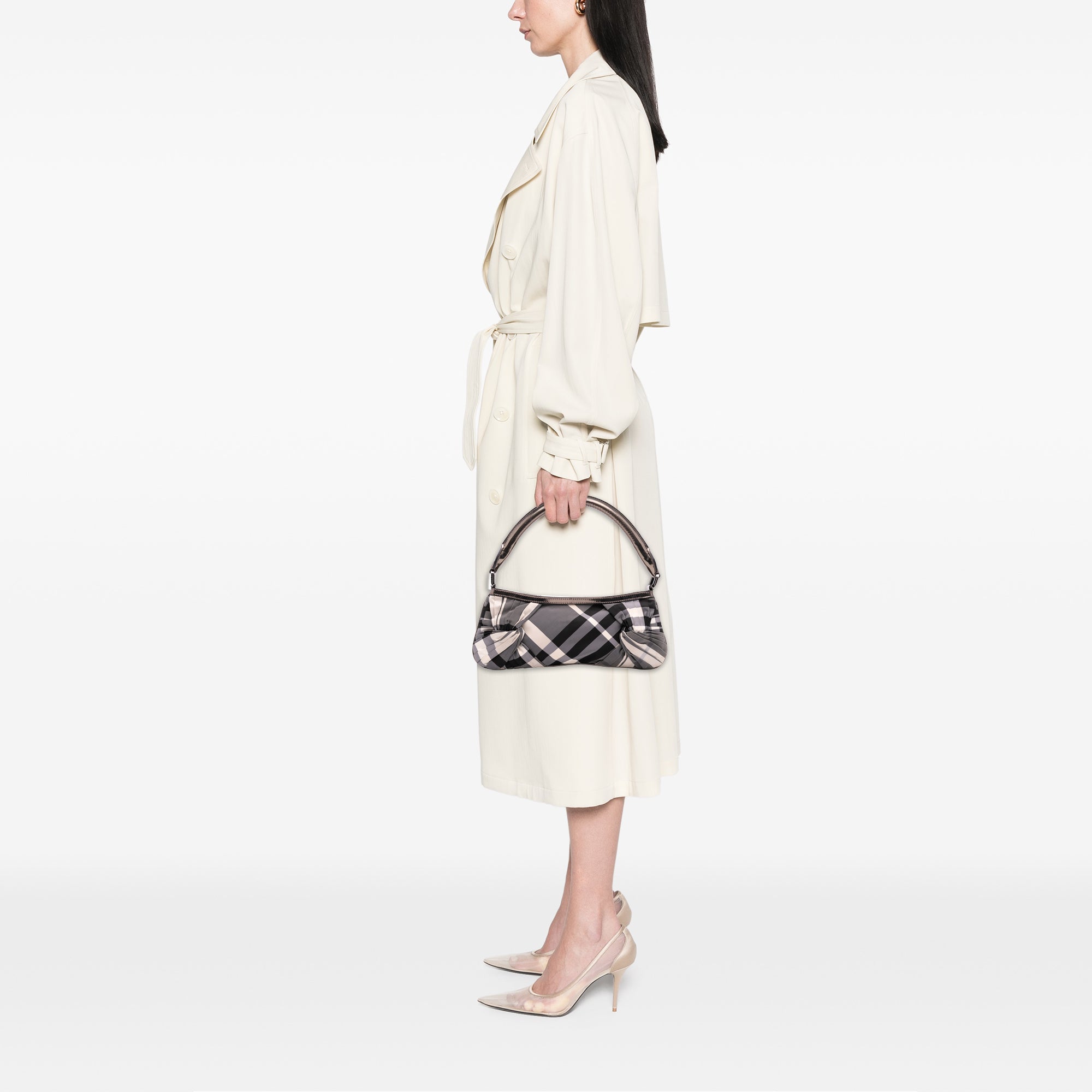 Supernova Check Canvas Handbag