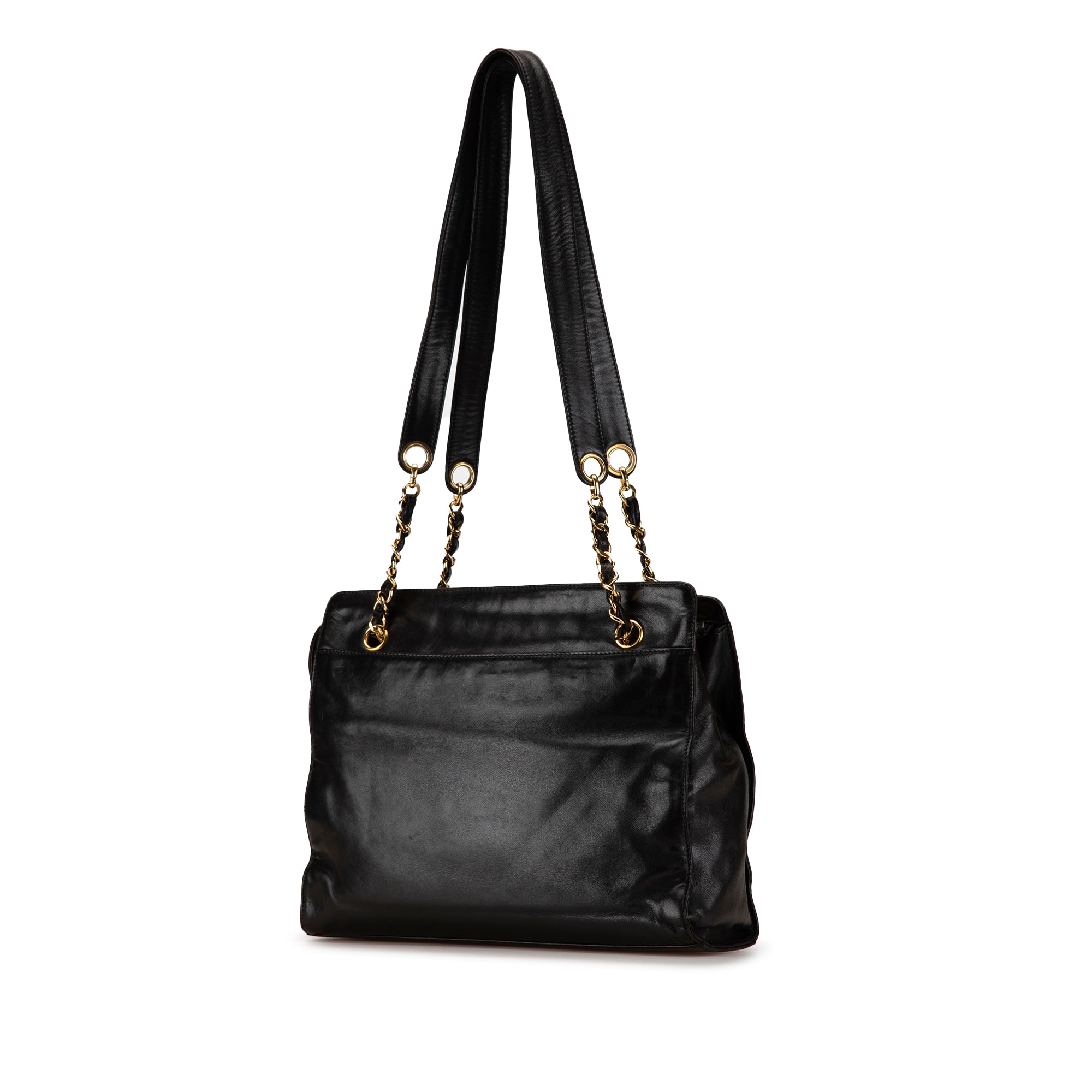 CC Lambskin Chain Tote