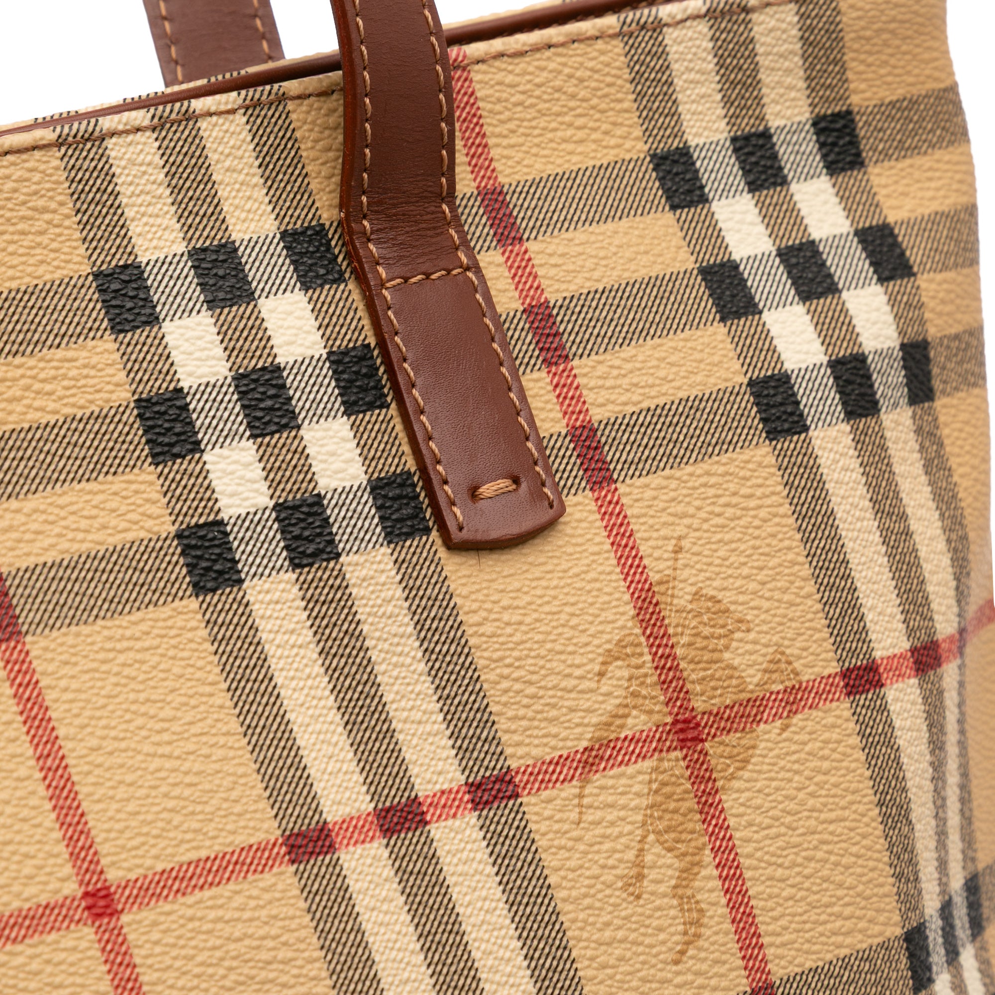 Haymarket Check Coated Canvas Tote
