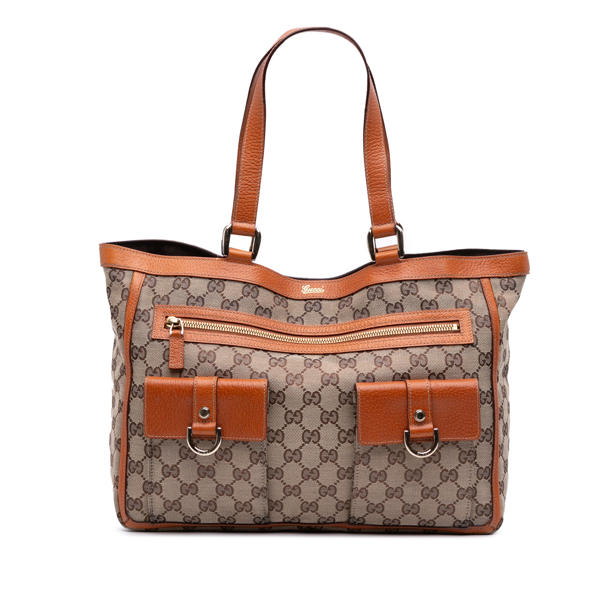 GG Canvas Abbey D Ring Pocket Tote