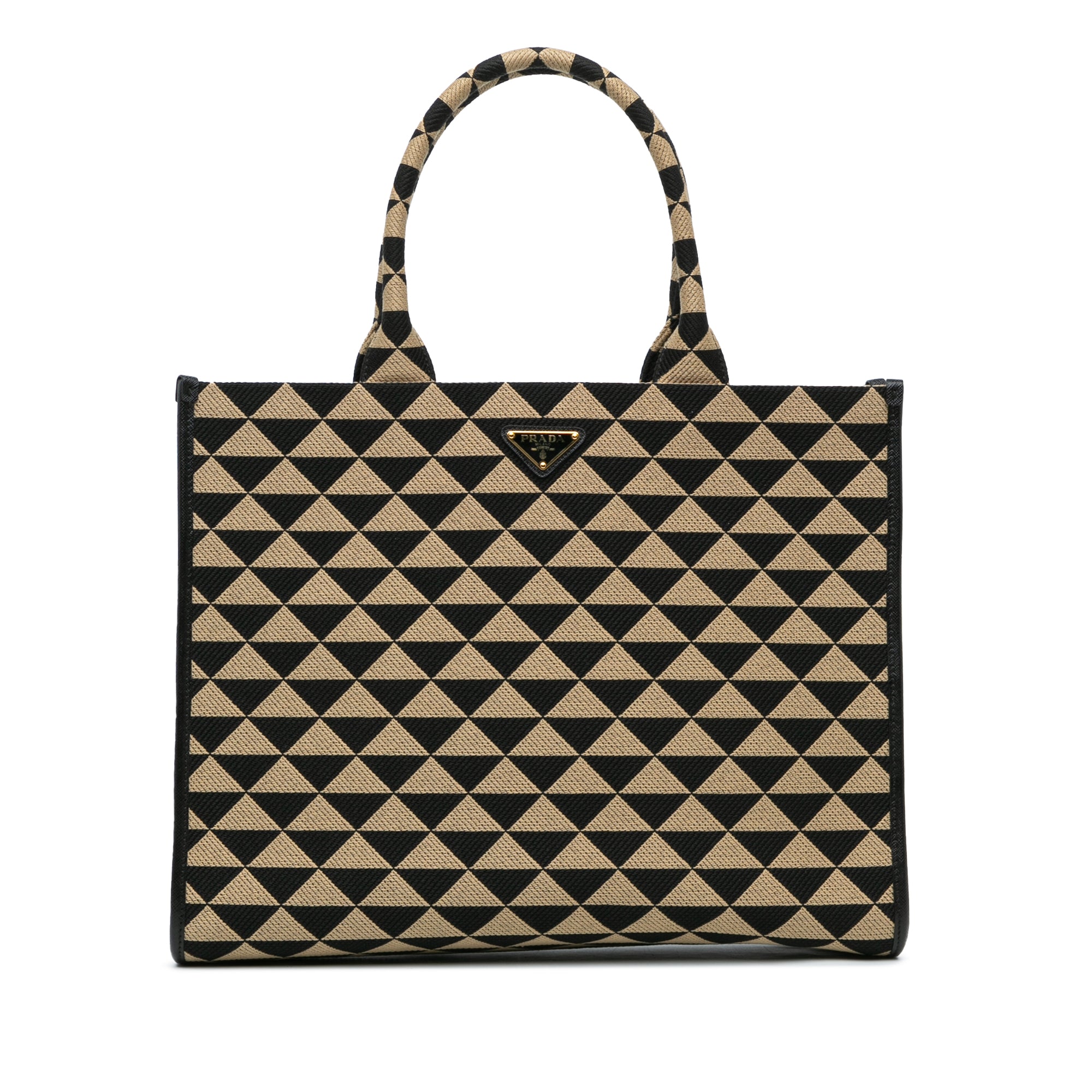 Large Triangolo Jacquard Symbole Tote