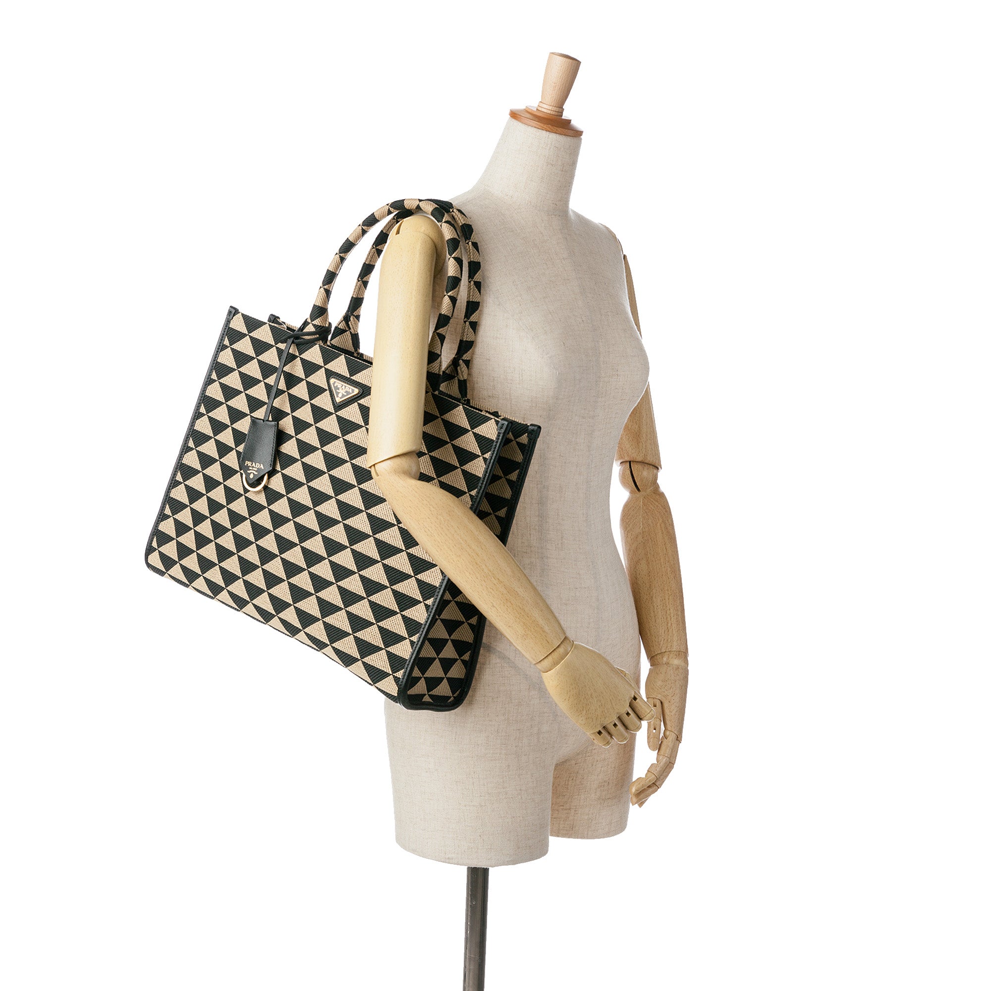 Large Triangolo Jacquard Symbole Tote