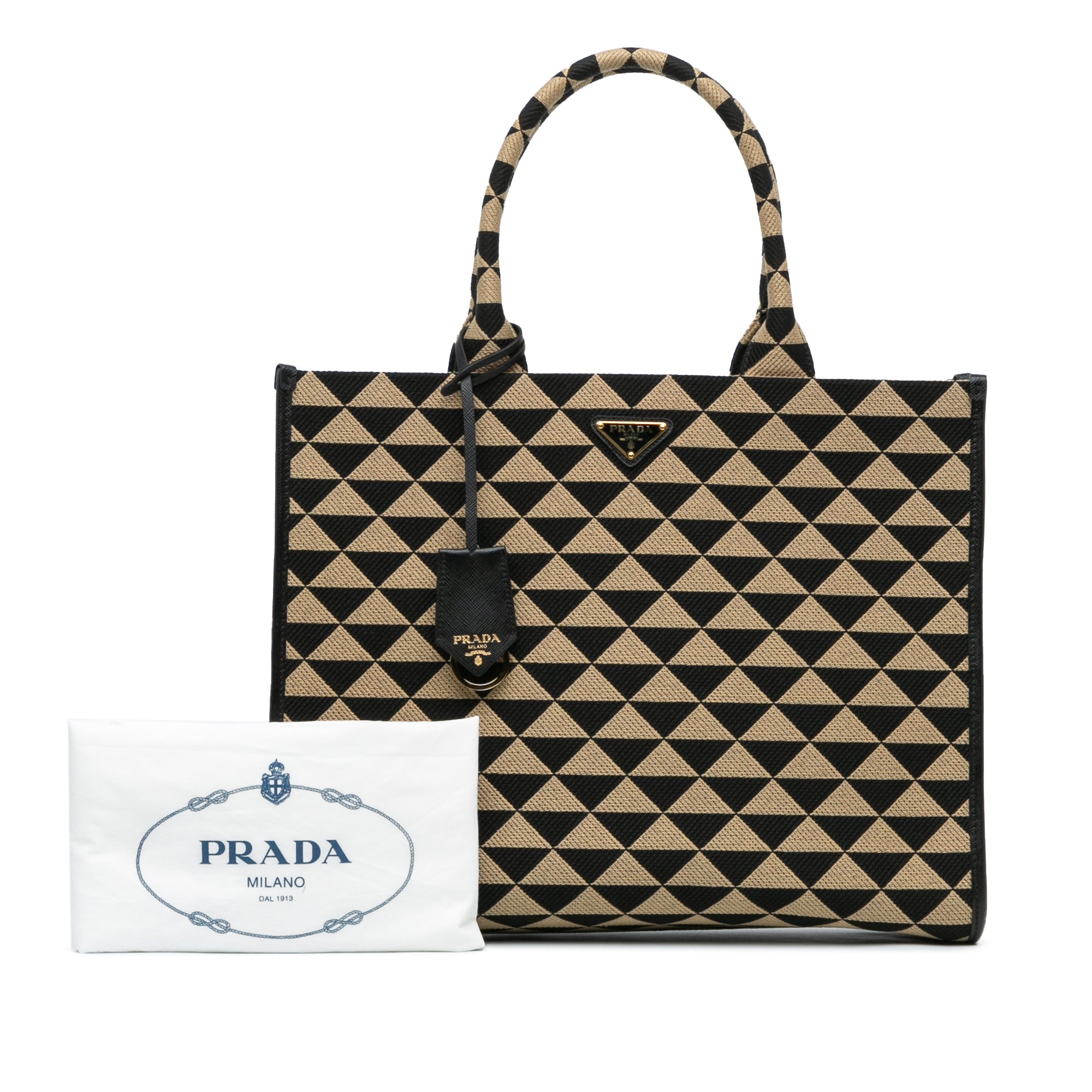 Large Triangolo Jacquard Symbole Tote