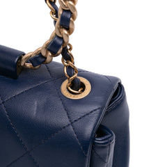 Mini Lambskin In The Loop Flap