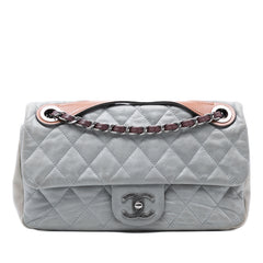 Medium Iridescent Calfskin In The Mix Flap