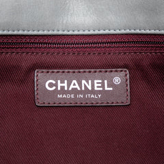 Medium Iridescent Calfskin In The Mix Flap