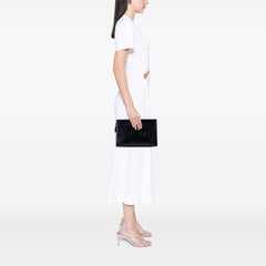 Leather Logo Clutch