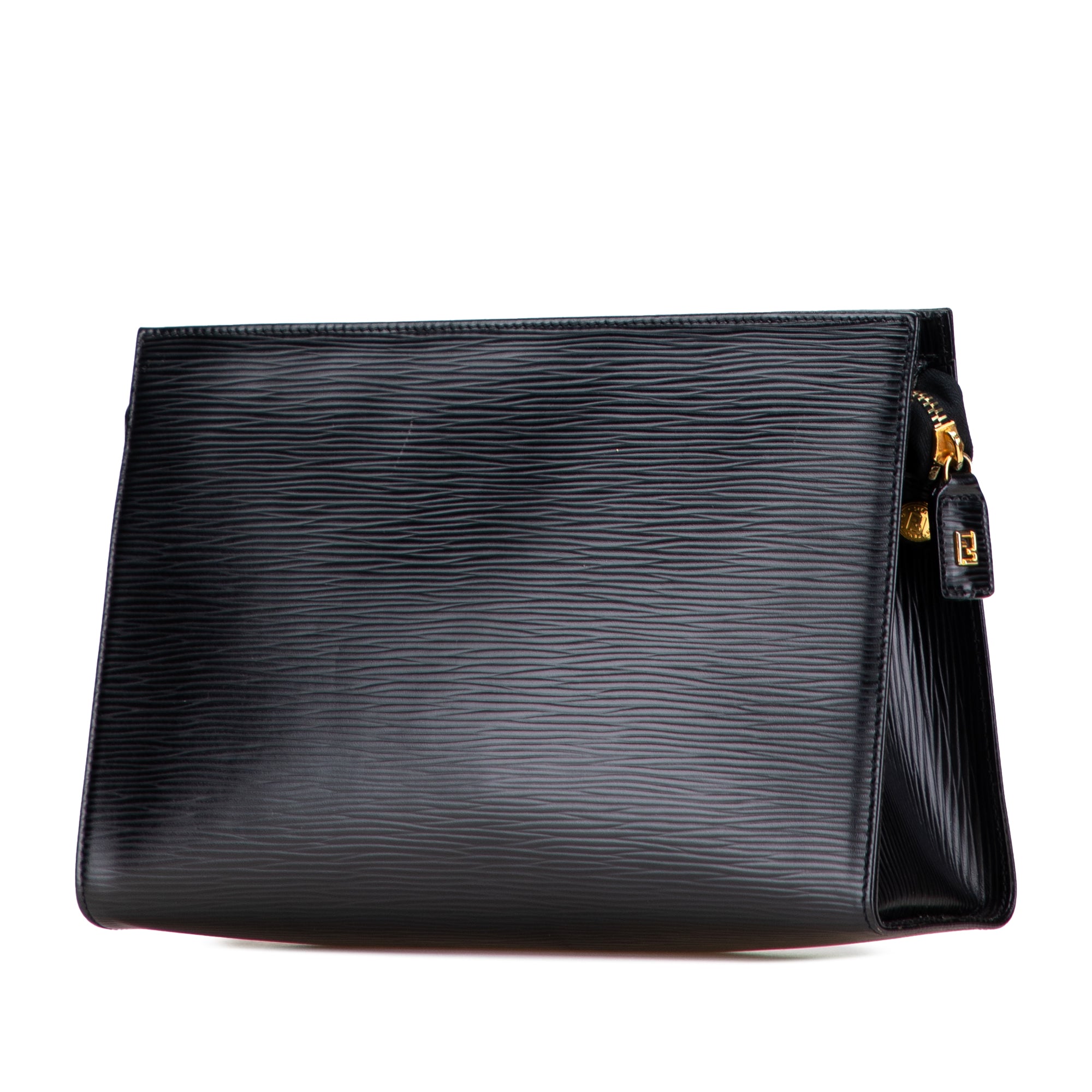 Leather Logo Clutch