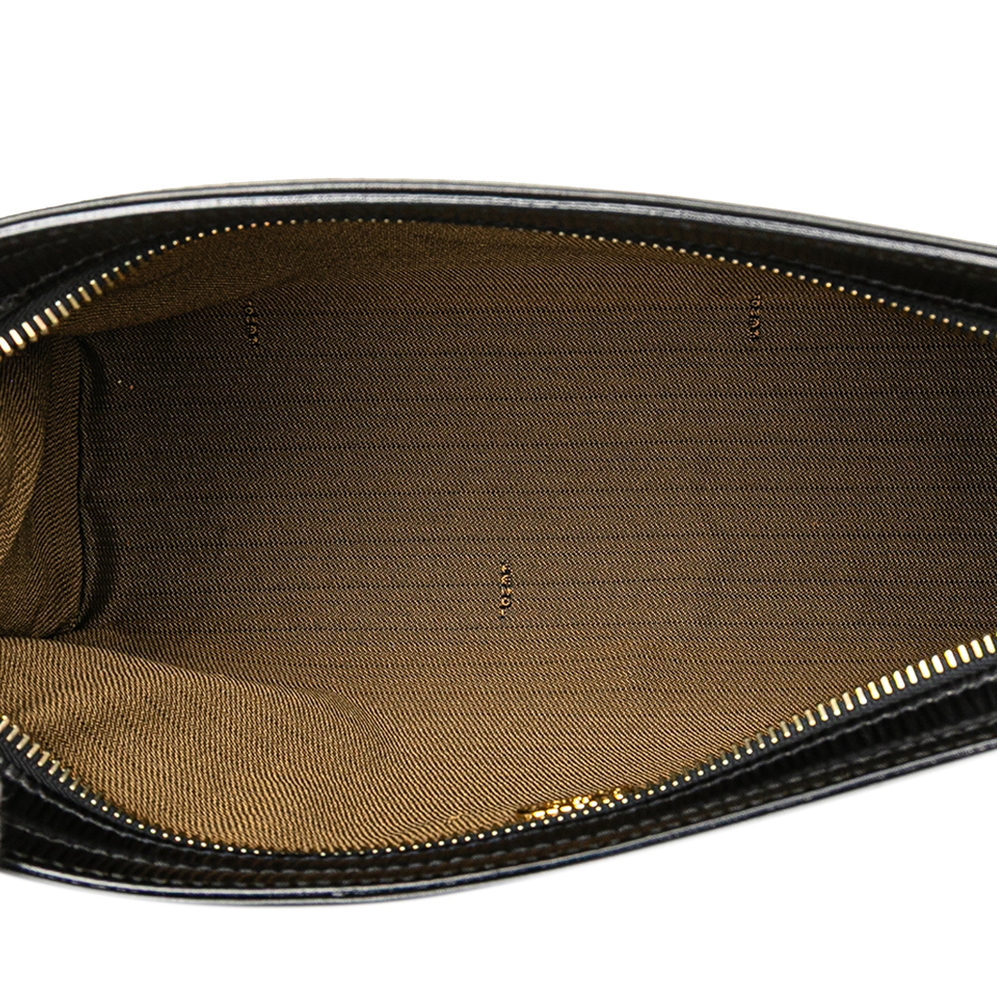 Leather Logo Clutch