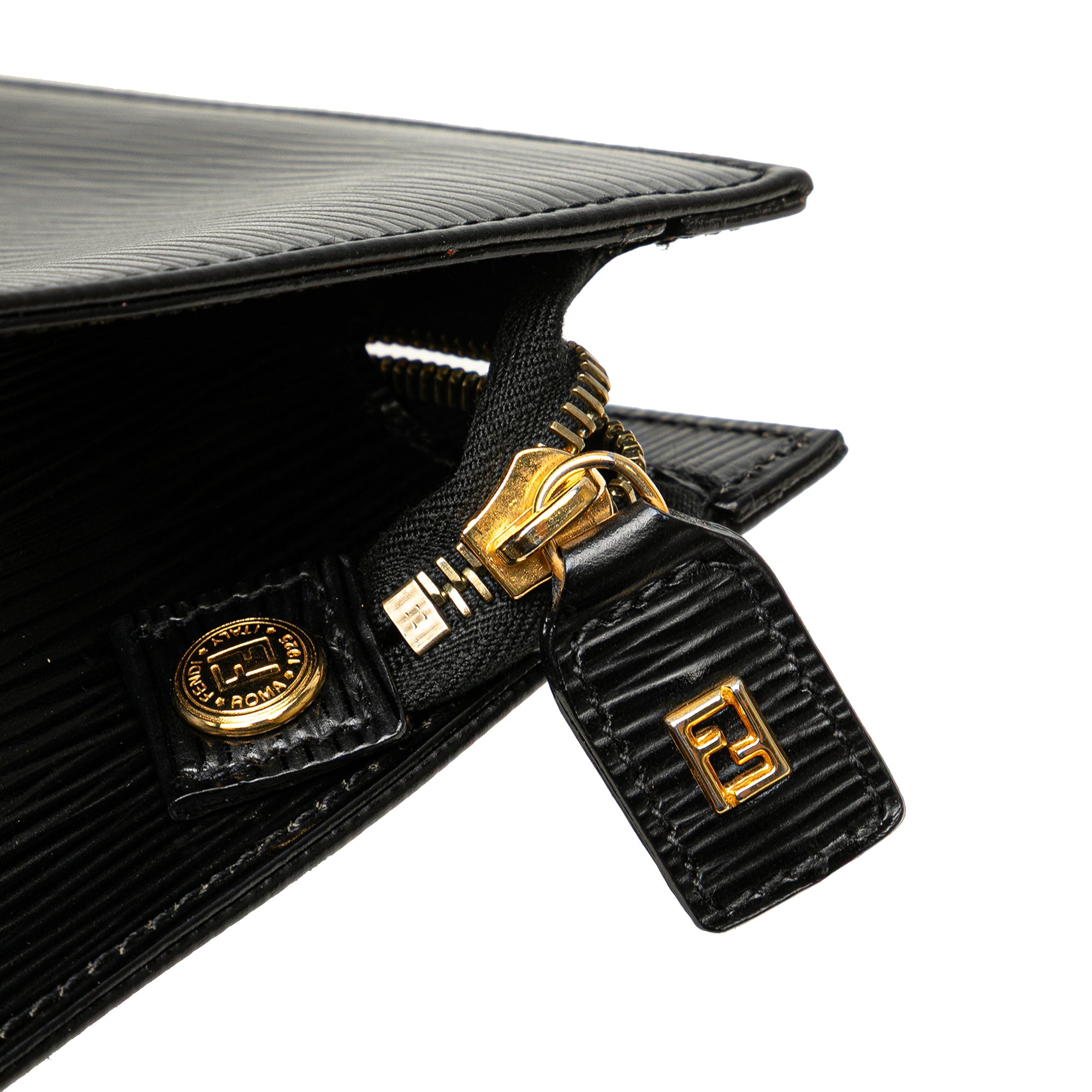 Leather Logo Clutch
